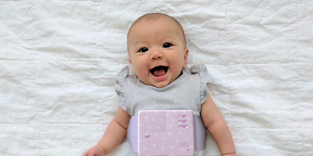 Anti-Kolikgürtel mit Baby