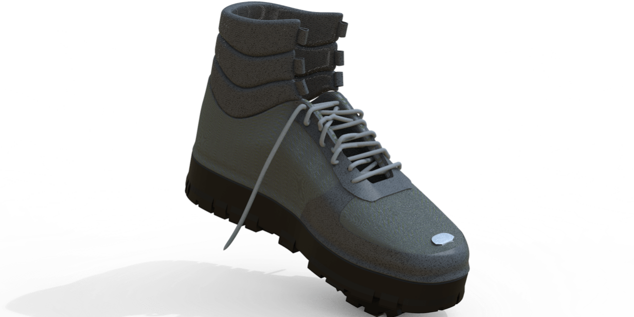 Bergabwanderschuh Frontansicht