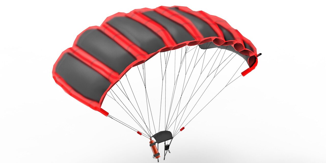 Gleitschirm ohne Person Gleitschirm ohne Person