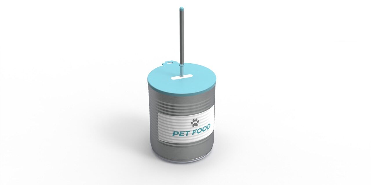 Tierfutterdosedeckel geschlossen