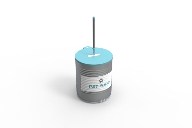 Tierfutterdosedeckel geschlossen